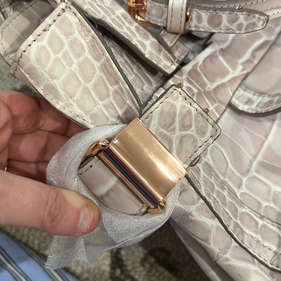 💕 Kooba gorgeous light pink rose gold handcrafted leather xlarge satchel nwot💕 - Picture 15 of 16